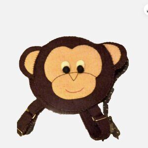 Handmade Wool Felt Monkey Backpack – Fair Trade from Nepal – Eco-Friendly kids